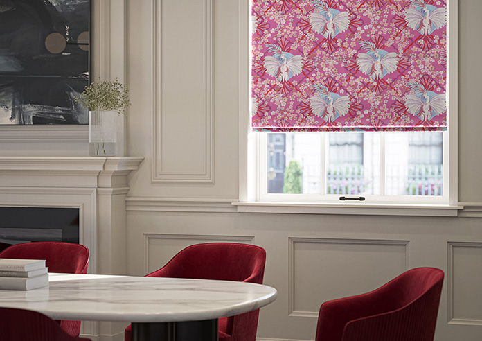 Faded Glamour, Fairground Pink - Roman Blind - Image 5